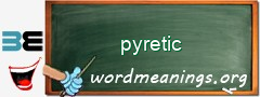 WordMeaning blackboard for pyretic